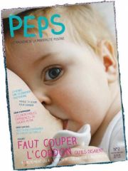 Magazine de la parentalité positive Peps : Couverture du numéro de janvier 2013