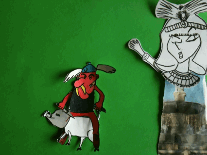 Anniversaire Asterix chez Kid & Sens à Aix-en-Provence : petit film d'animation réalisé par les enfants