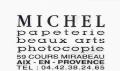 Michel, papeterie et matériel d'arts sur le cours Mirabeau à Aix-en-Provence