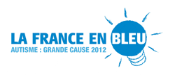 Logo France en Bleue : autisme, grande cause nationale
