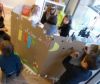 Recyclage de carton en chateau pour un anniversaire chez Kid & Sens à Aix-en-Provence