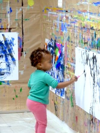 Atelier de peinture parent - enfant à Aix en Provence : dans la forêt lointaine