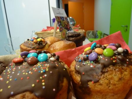 House cookies chez Kid&Sens : cupcakes aux smarties
