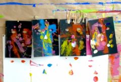 Activité de peinture, atelier d'art pour les bébés à Aix-en-Provence