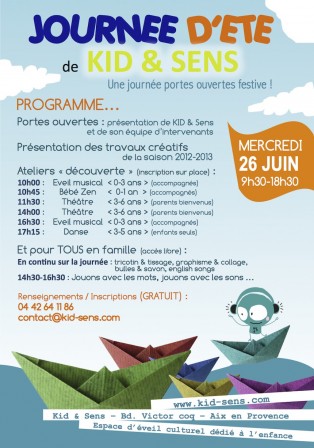Musique, théâtre, yoga, danse, activités créatives : Ateliers et animations gratuites pour les enfants à Aix en Provence