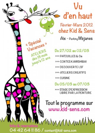 Programme d'activités pour les enfants à Aix-en-Provence pendant les vacances d'hiver 2012